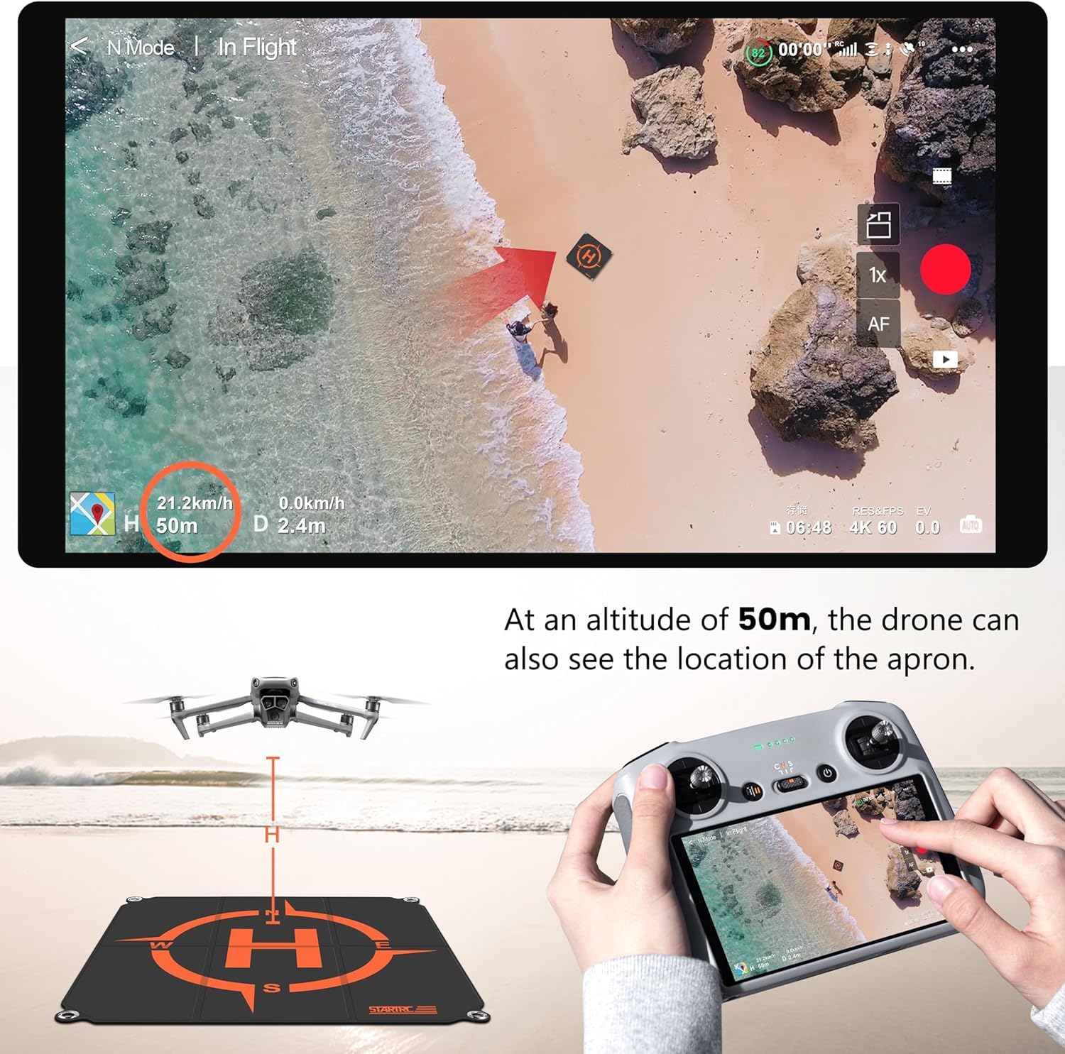 STARTRC Drone Landing Pad, Uni - đánh giá và giá Dji Drone Mini 3