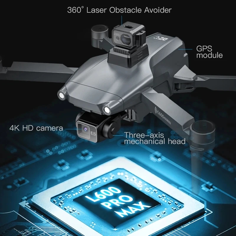 L600 PRO MAX GPS Drone Profess - đánh giá và giá Drone Lidar