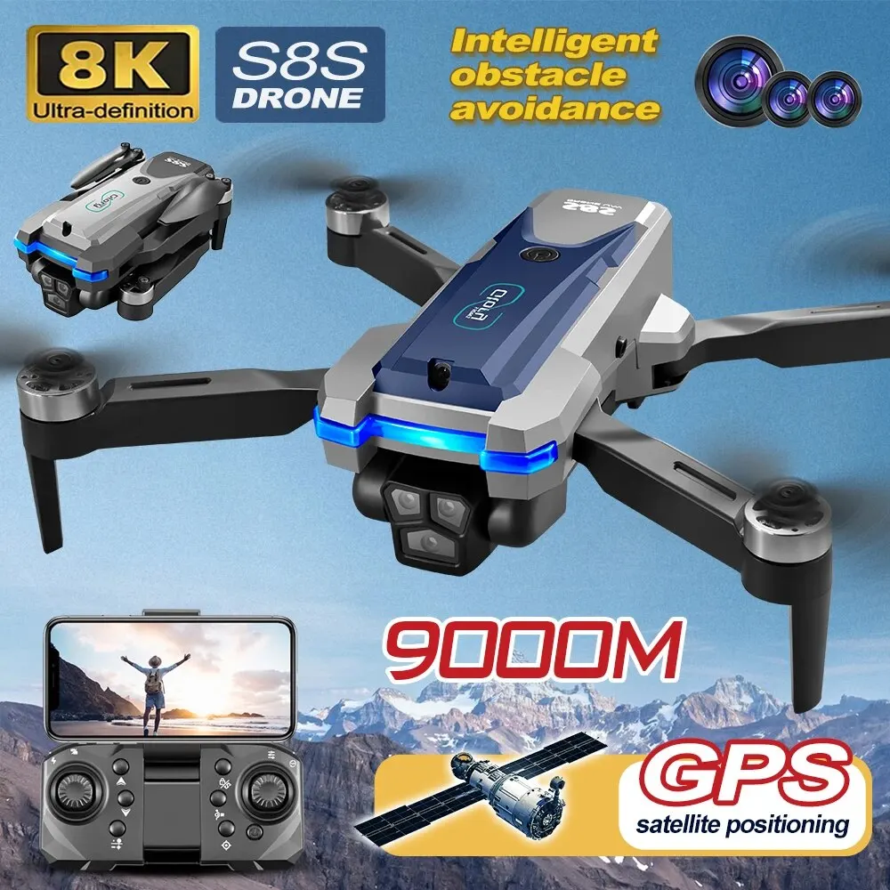 S8S GPS Drone 5G Wifi 8K HD Du - đánh giá và giá Drone Lidar